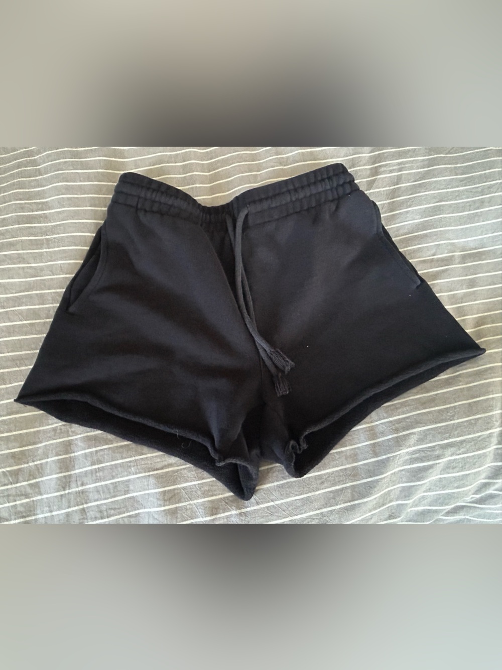 TNA Cozy AF Sweatshorts, size S, black